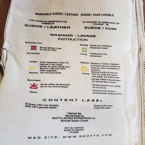 Skotts Suede Pants - washable - size 8 / 30 - Picture 5 of 5